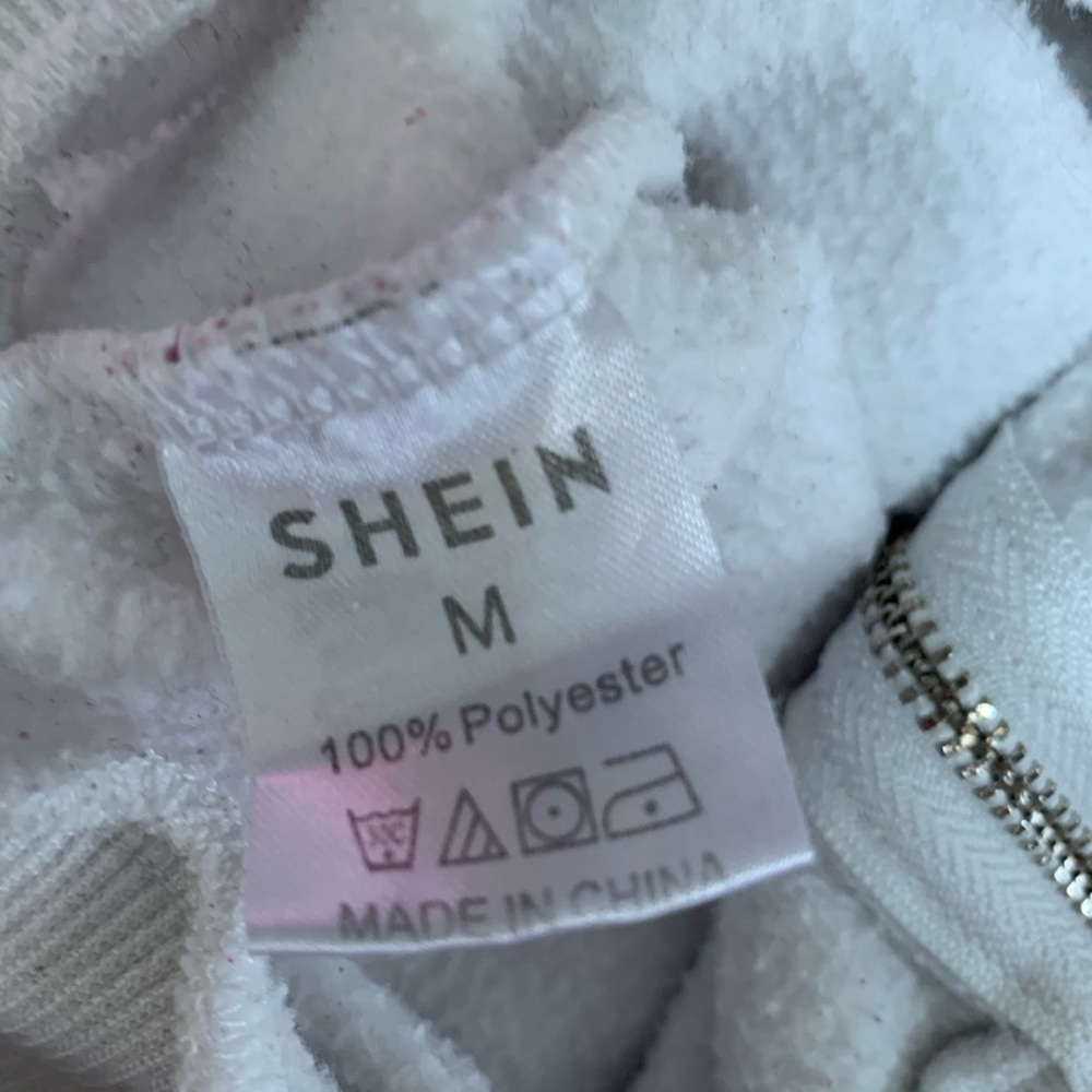 shein all white cropped jacket